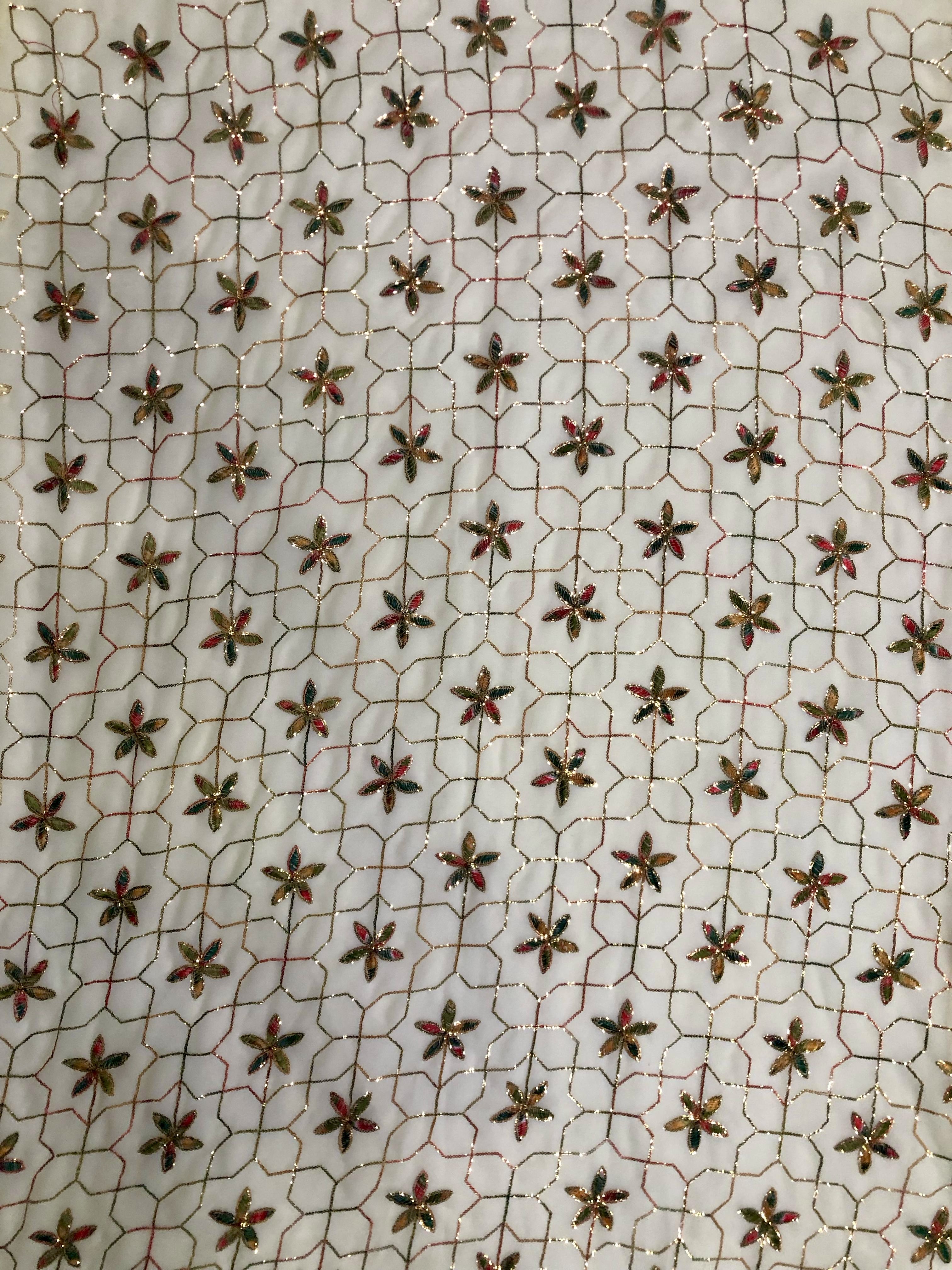 Embroidered Polyester Fabric - 5